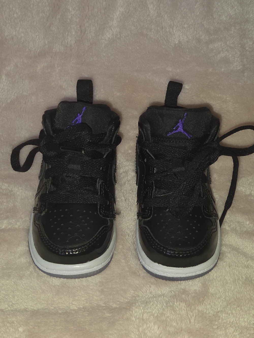Kids Black and Purple High-Top Sneakers - Jordan (Toddler)